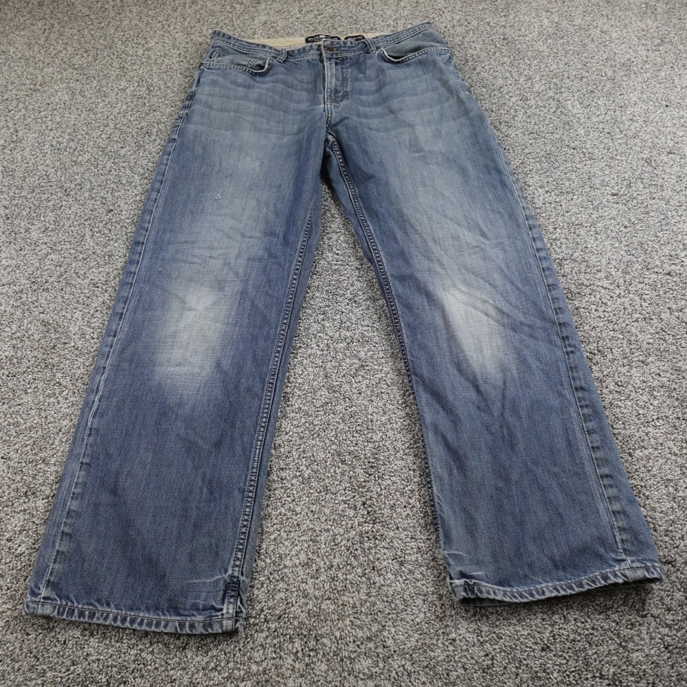 VTG Ecko Unltd Jeans Mens 36X32 Dark Blue Denim Wide Leg Baggy Skate‎ Grunge Y2K
